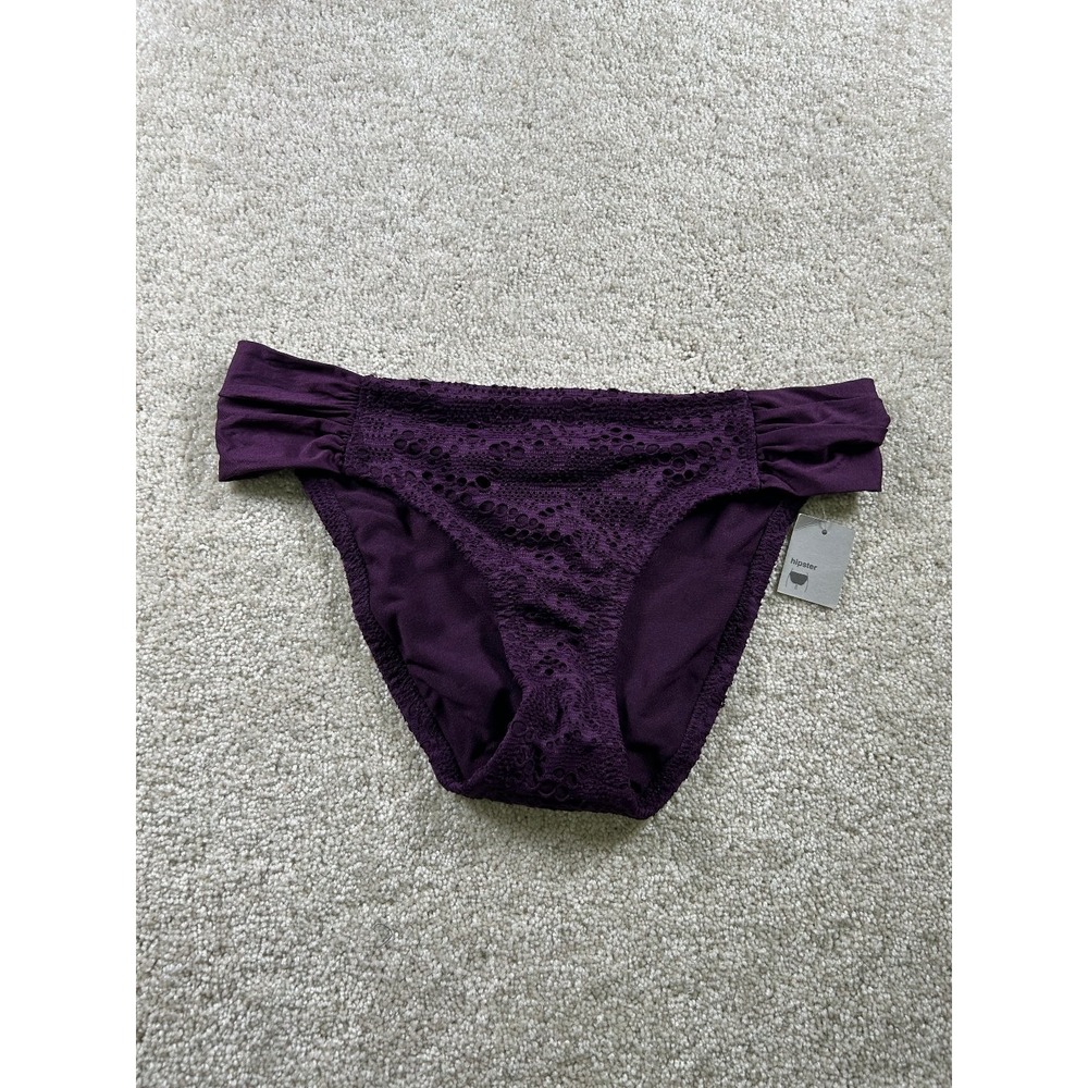 Missimo Swimwear Women's Purple‎ Medium Hipster Bikini Bottom